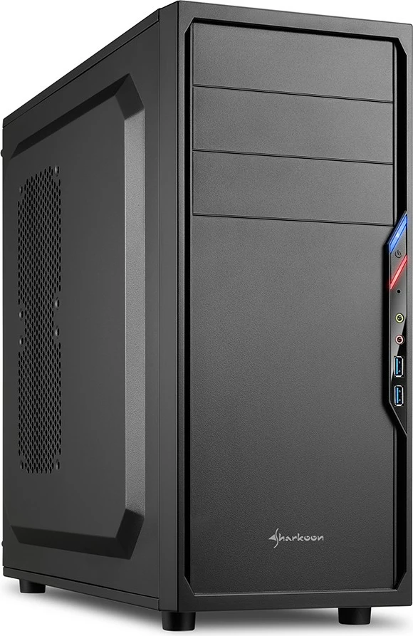 Midi Tower ohišje Sharkoon VS4-V, PC, ATX, micro ATX, Mini-ITX, črna