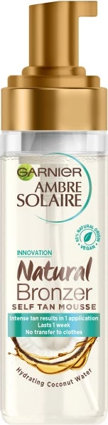 Mousse za samoporjavitev telesa Garnier Ambre Solaire Natural Bronzer za ženske, 200 ml