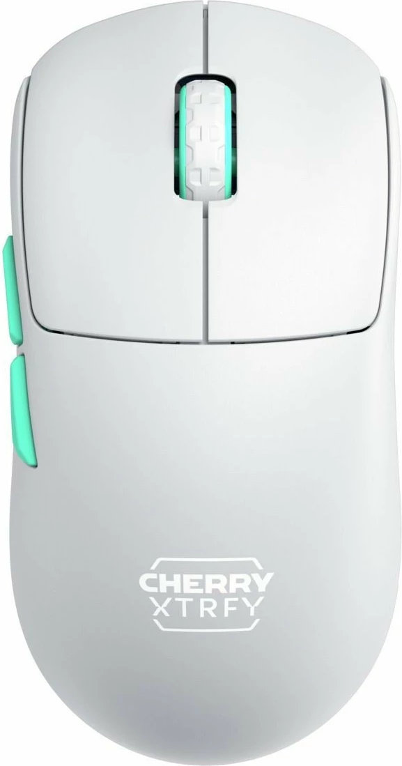 Brezžični miš Cherry XTRFY M68, 26000 DPI, modra, turkizna, bela