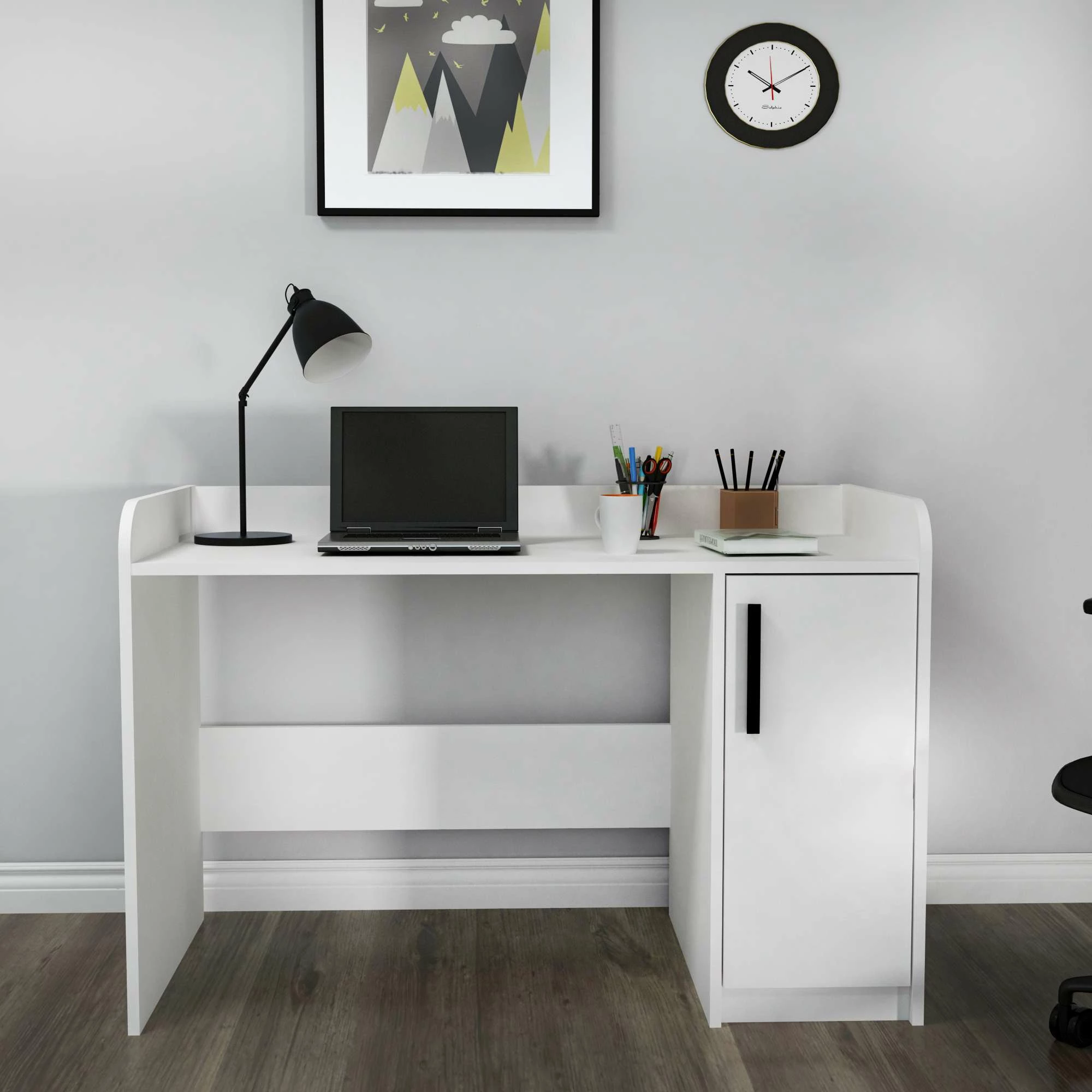 Delovna miza Luses Hanah Home, bela