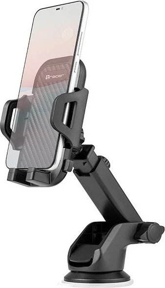 Avtomobilsko držalo za telefon Tracer U33 z teleskopskim ročajem, črno