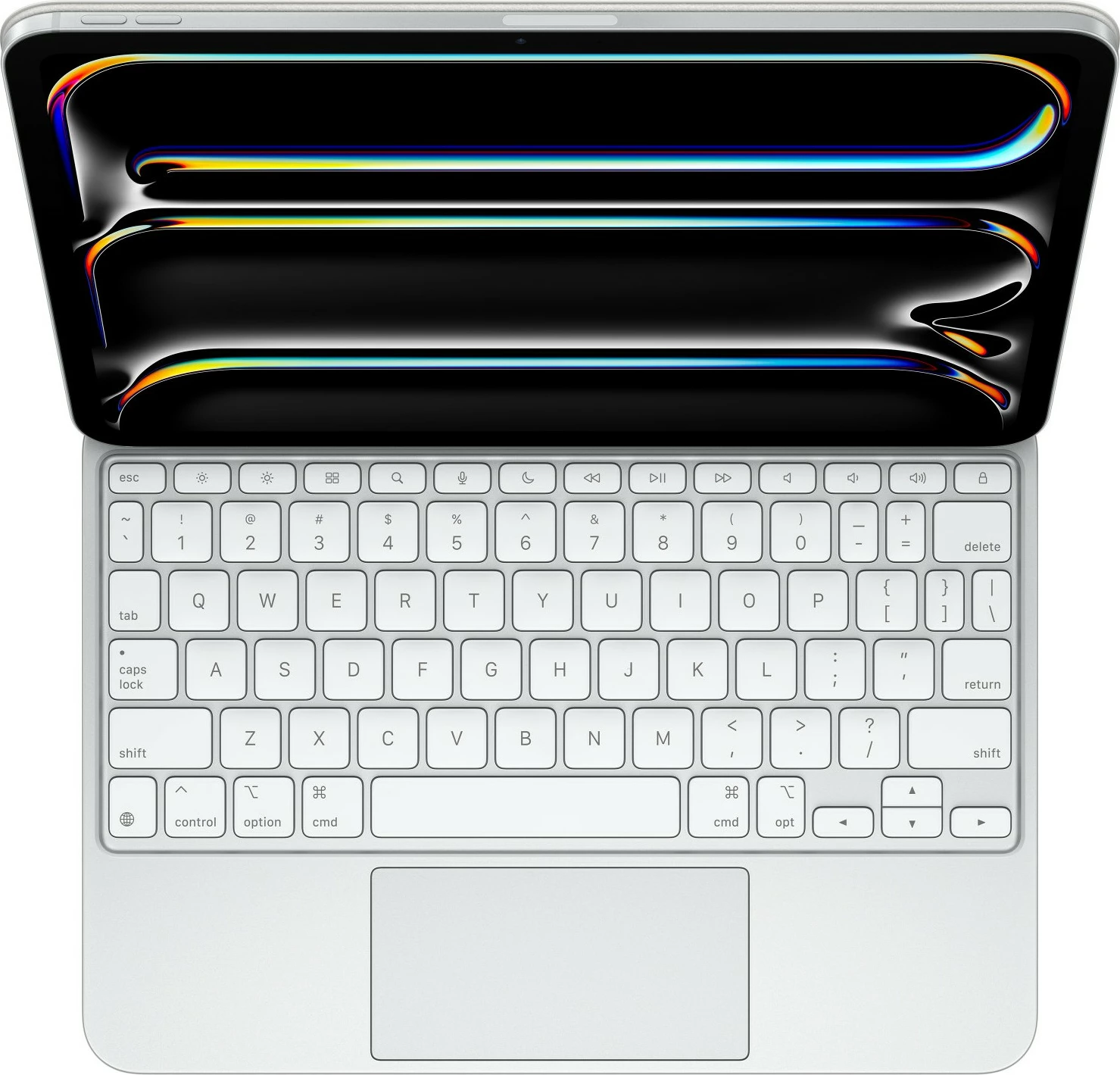 Magic Keyboard z vgrajenim sledilnim ploščkom za iPad Pro 11-inch, QWERTY US English, škarjasta tipka, 1 mm, bela