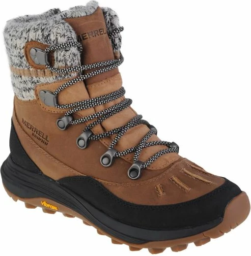 Zimske čevlje Merrell za ženske, rjavi