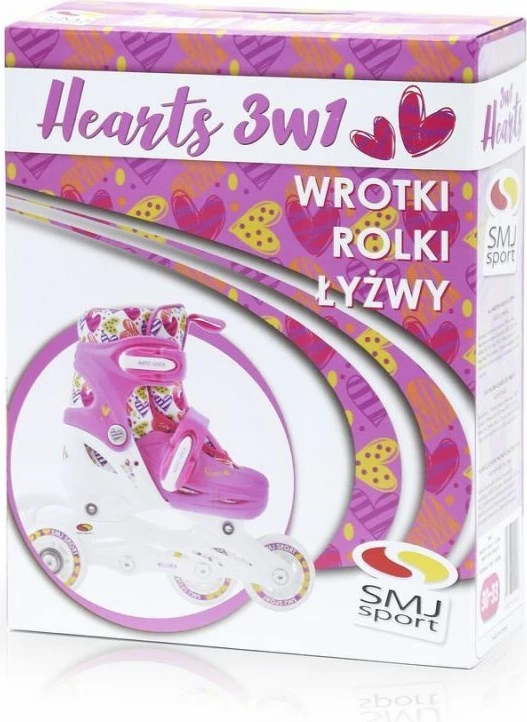 Otroški rolki SMJ, rožnati