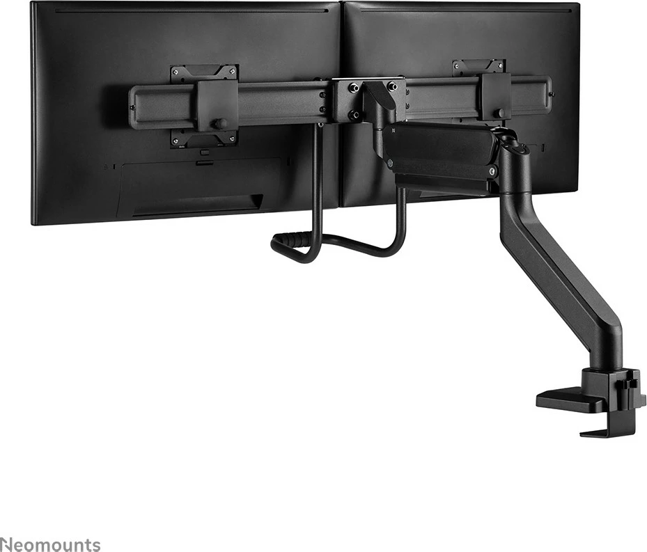 Nagibno stojalo za dva monitorja Neomounts DS75-450BL2, objemka/gnom, 8 kg, 17"-32", 100 x 100 mm, črno
