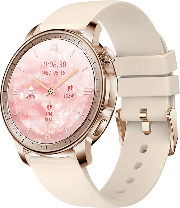 Pameten ročni Colmi V65, 1,32" AMOLED, za iOS/Android, zlat