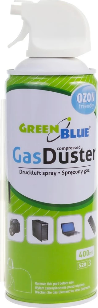 Stisnjen zrak s pištolnim razpršilnikom GreenBlue GB400, 400 ml
