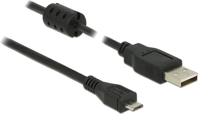 USB 2.0 kabel 2 m, USB A na Micro-USB B, črn DeLOCK