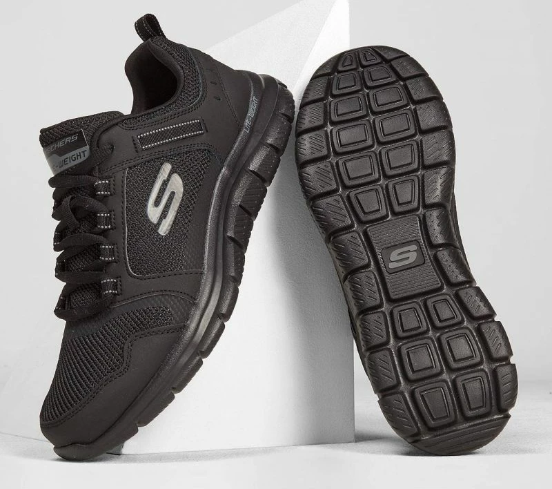 Športne tekaške superge Skechers za moške, črne