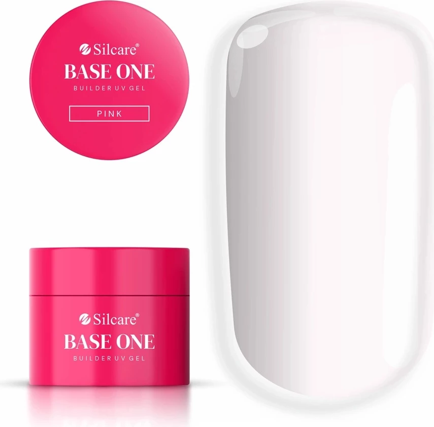 Gradbeni gel za nohte Silcare Base One Pink, za ženske, rožnat, 50 g