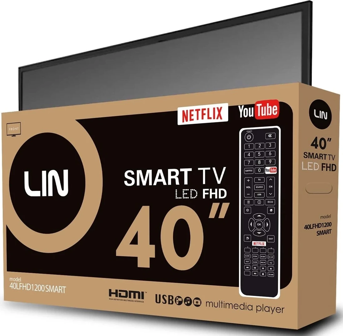 40" Full HD SMART televizor LIN 40LFHD1200, črn