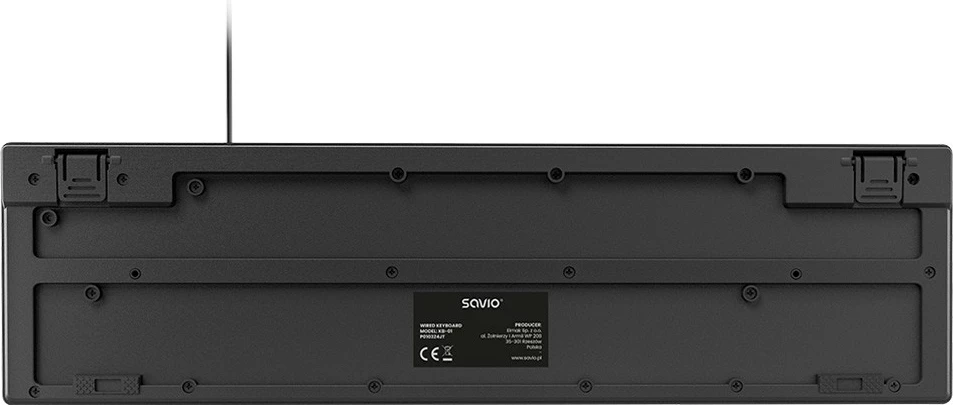 Žična tipkovnica Savio KB-01, USB, črna
