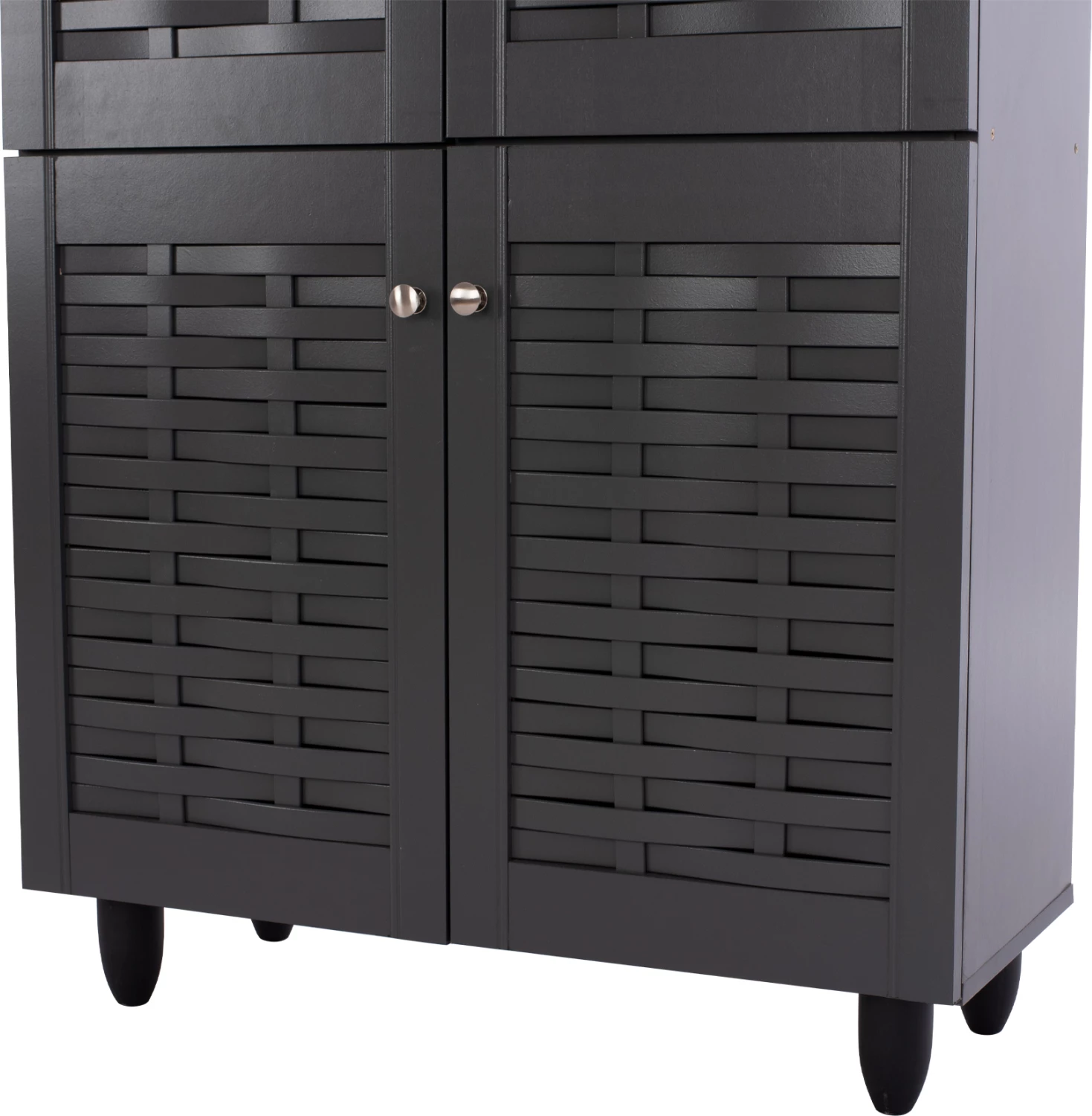 Omara za čevlje KABIRA FH2210.10 4-vratna melaminska v temno sivi barvi 77x34x123Hcm