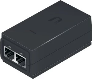 PoE adapter, 24 V Ubiquiti POE-24-12W-G, Gigabit Ethernet, črn