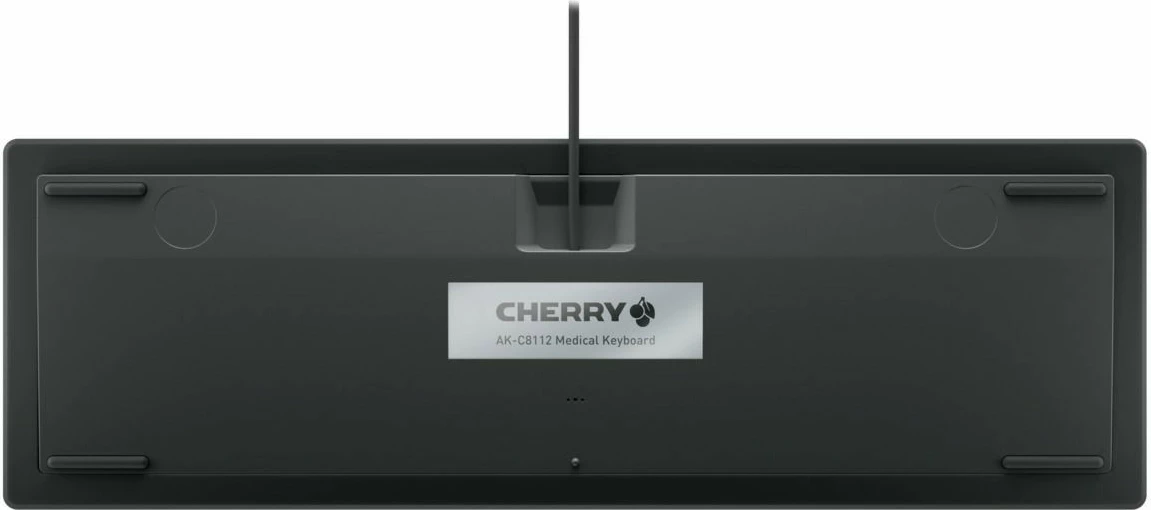 Medicinska tipkovnica Cherry AK-C8112, polna velikost, žična, USB, QWERTZ, črna