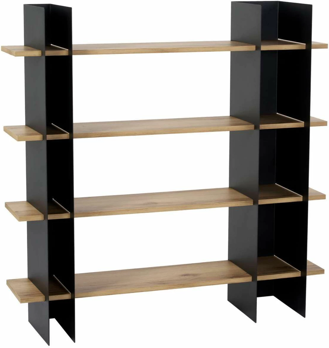 Polica za knjige Skye Decor SHB-017, črna, 120 x 31 x 120 cm