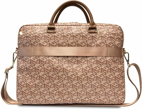 Torba za prenosnik GCube Stripes Guess, 16 in, rjava