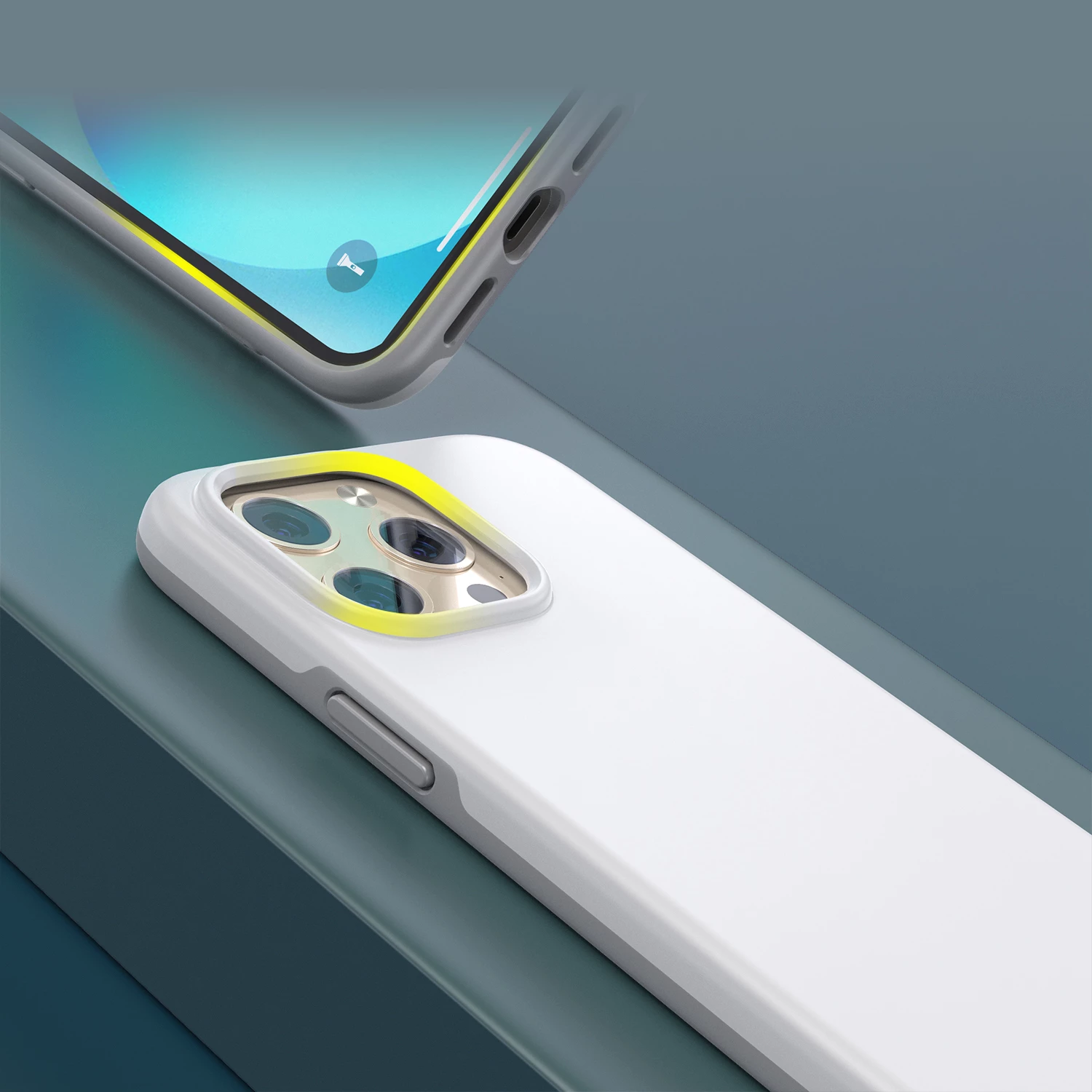 Ovitek za telefon MagSafe za iPhone 13 Pro Max Choetech PC0114-MFM-WH, bel