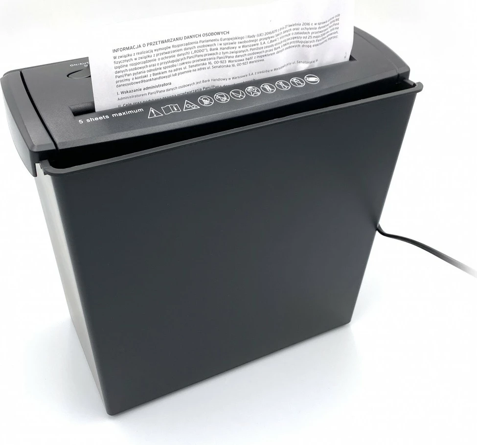 Univerzalni uničevalec dokumentov, Media-Tech MT215V3.0, 9.5 L, črn