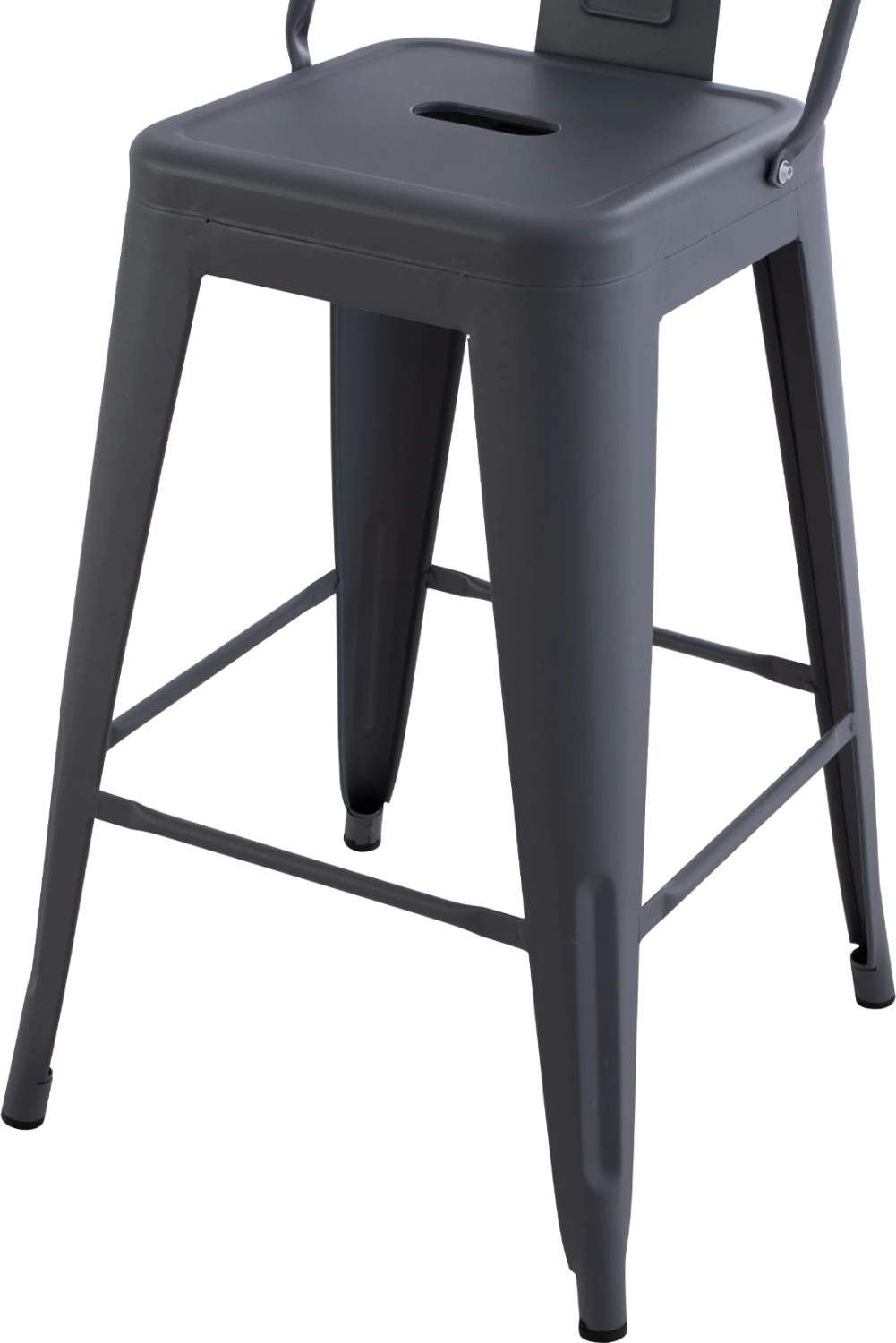 Srednje visok kovinski stol Melita v sivi barvi FH8574.10 42x42x98 cm