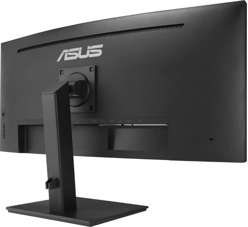 Ukrivljen 34-palčni WQHD monitor, USB-C, RJ45, 21:9, Asus VA34VCPSR, črn