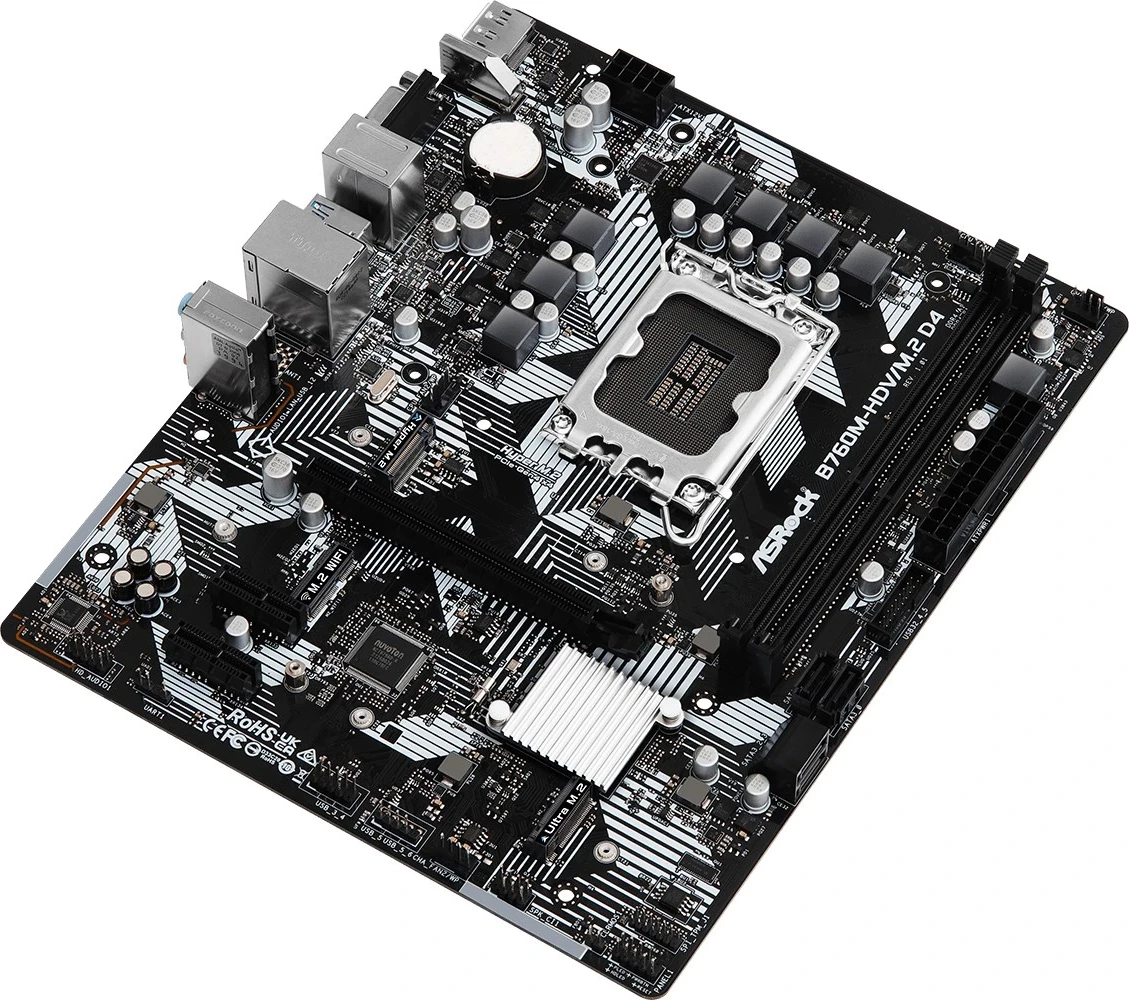 Plošča za matično ploščo Asrock B760M-HDV/M.2 D4 Intel B760