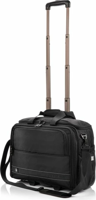 Potovalna torba na kolesih, SwissBags 17235, za moške in ženske, črna