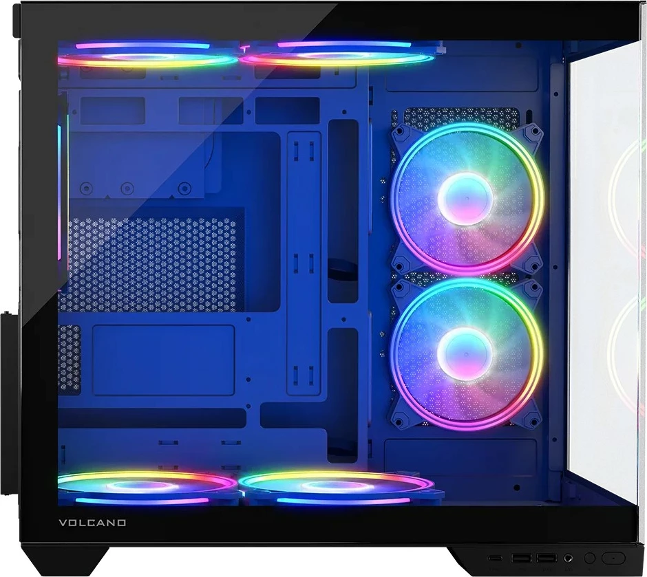 Ohišje MODECOM Volcano Panorama APEX ARGB 7F Midi, siva