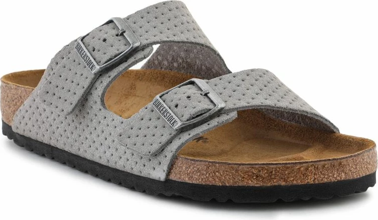 Flip-flopi Birkenstock za ženske, sivo/srebrni