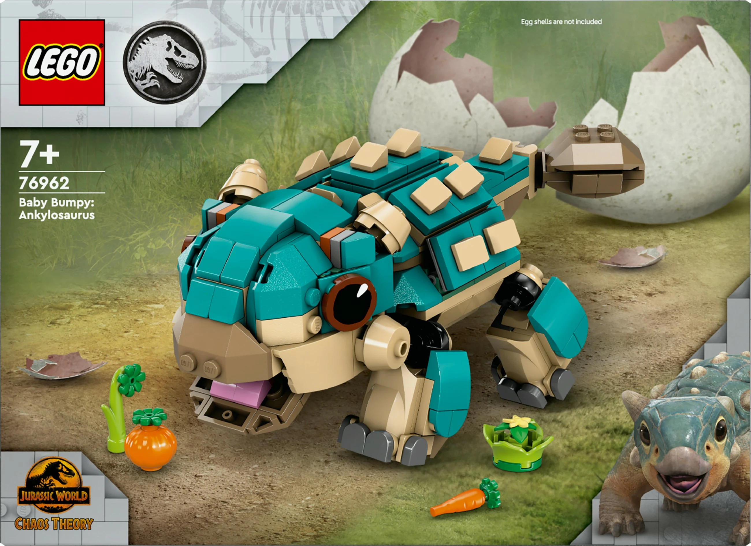 Set gradnje: mladi Ankylosaurus Bumpy (LEGO Jurassic World 76962), večbarven