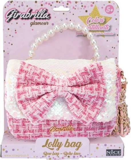 Rame torbica z mašno Nice Dolce Bag with Bow, za deklice, rožnata