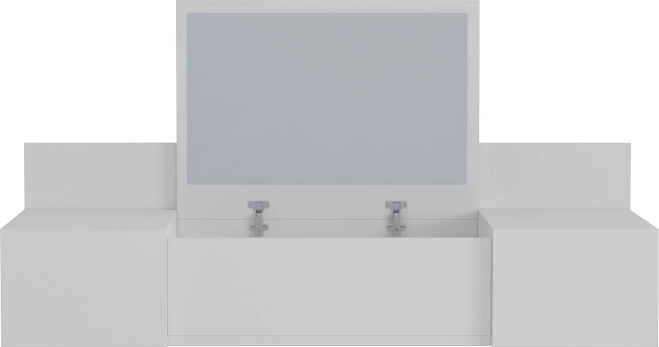 Stenska toaletna miza LINDE FH8960.11 melamin v beli barvi 100x39x33Hcm