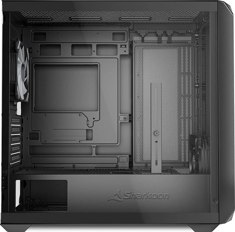 Ohišje Micro-ATX z varnim steklom Sharkoon MK2 RGB, črna