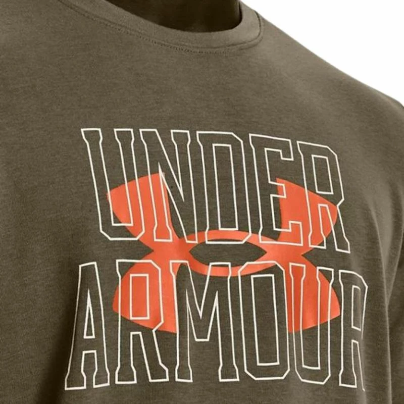 Duks brez kapuce, Under Armour UA Rival Terry Logo Crew, moški, zelen
