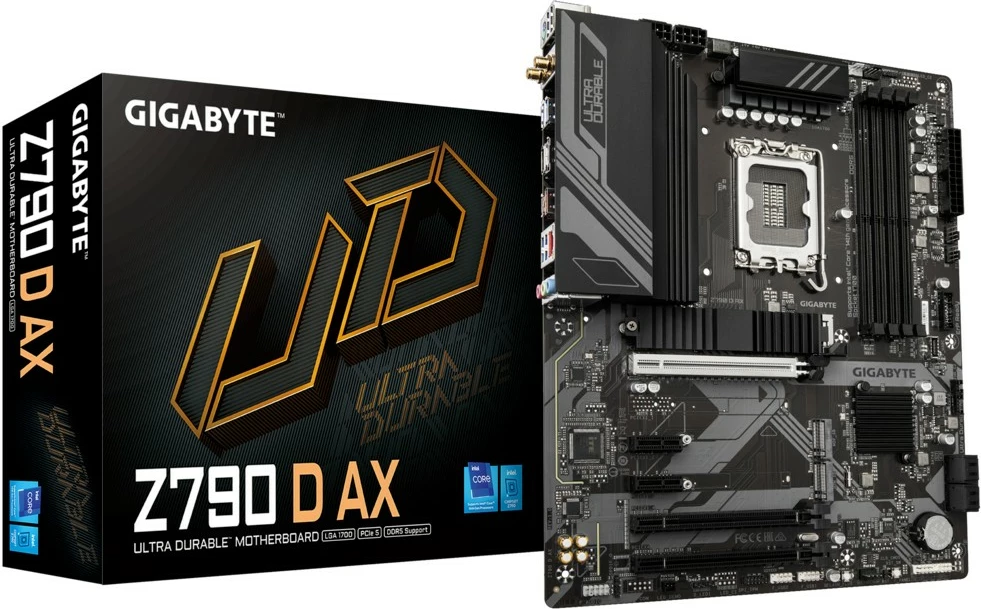 Matična plošča Gigabyte Z790 D AX, ATX, LGA1700, 4x DDR5, Wi‑Fi 6E, črna