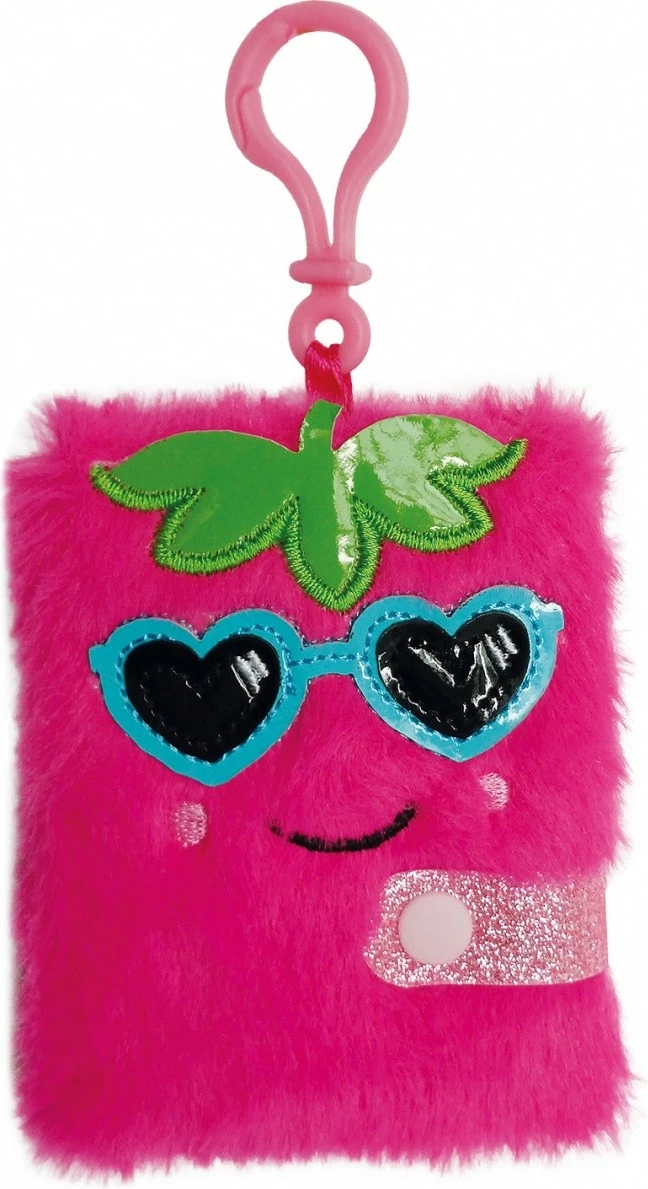 Set obesnih notesov v obliki obeska, Stnux STN8547, 12 kosov, pliš, različne barve