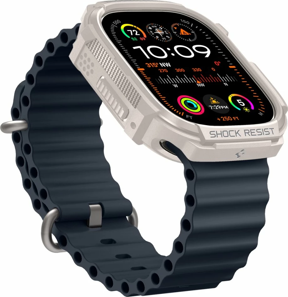 Zaščitna prevleka Rugged Armor za Apple Watch Ultra 1/2 49 mm, bež