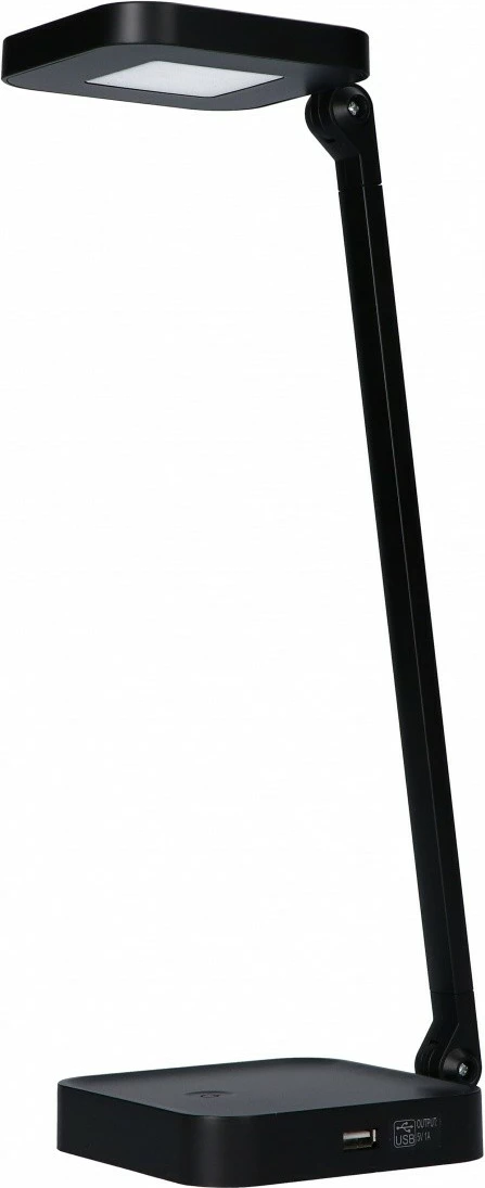Namizna LED svetilka z vgrajenim polnilcem Maxcom ML 1001, črna