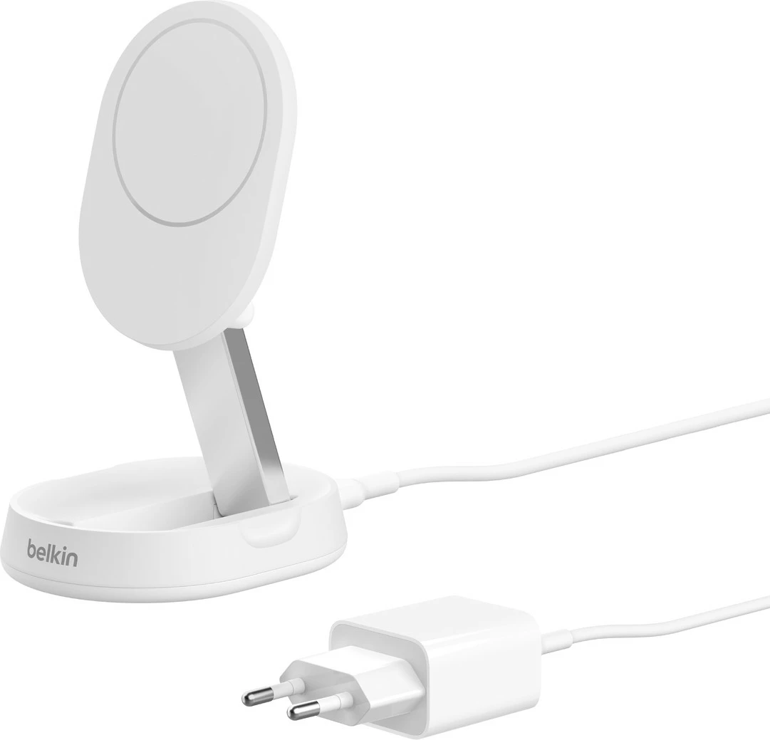 Brezžični polnilec 15W, 1,5 m, bel — Belkin BoostCharge Pro