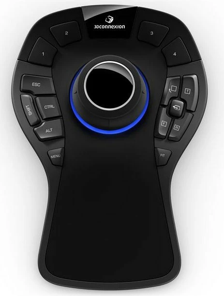 3D miška SpaceMouse Pro 3Dconnexion, USB, 15 gumbov, črno-siva