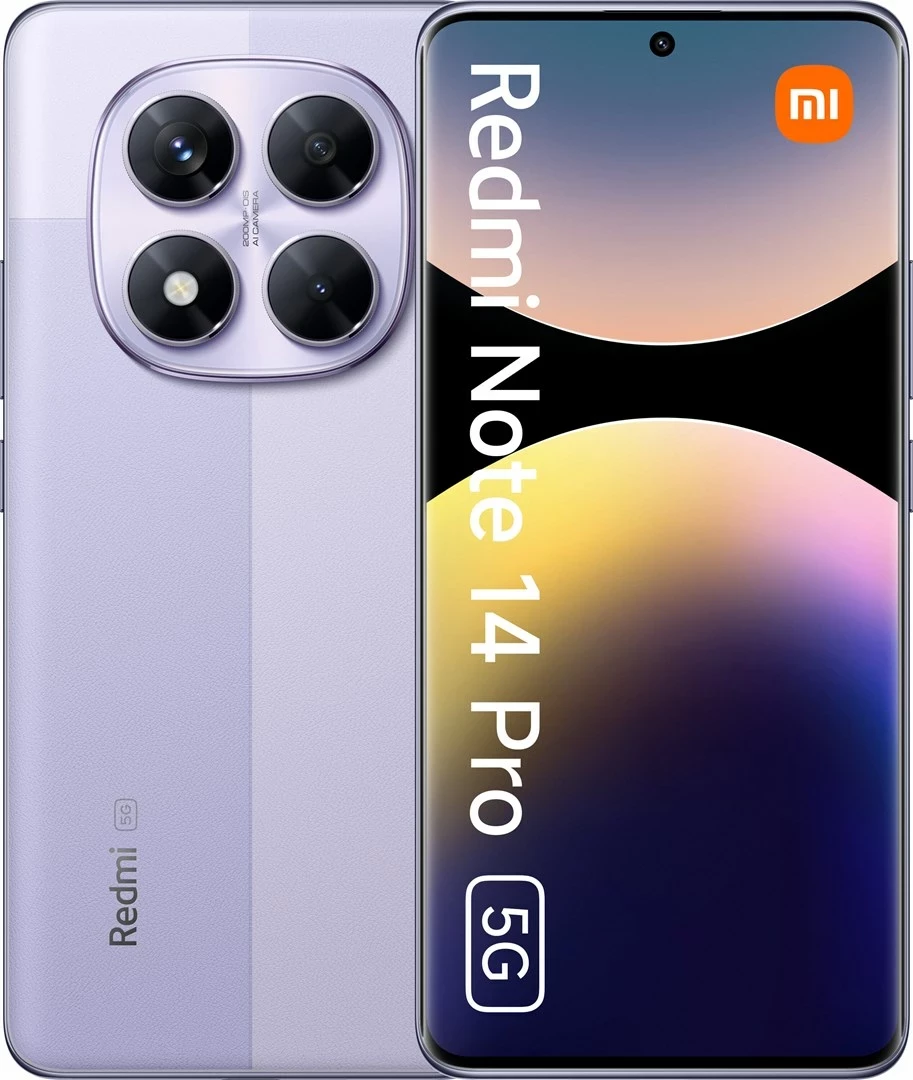 Pametni telefon Redmi Note 14 Pro Xiaomi, 6,67", 12+512GB, 5G, vijoličen