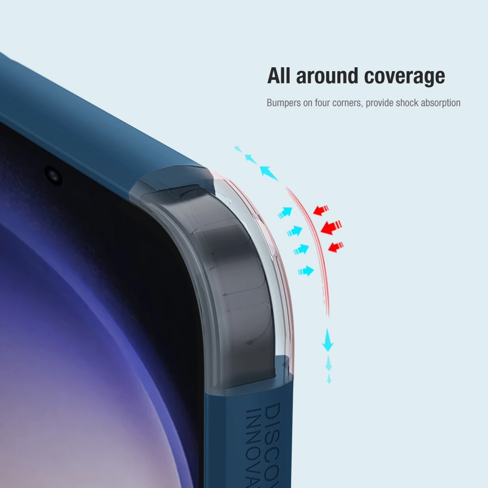 Zaščitni ovitek Super Frosted Shield Pro Nillkin za Samsung Galaxy S24, rdeč
