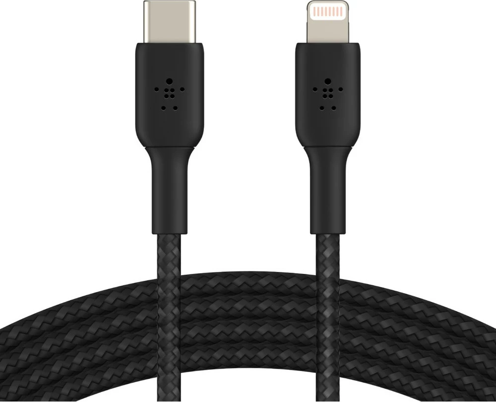 USB-C na Lightning kabl Belkin CAA004BT1MBK, 1 m, črn