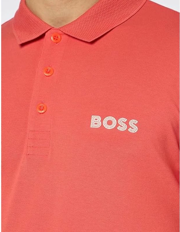 Polo majica Boss za moške, rdeča