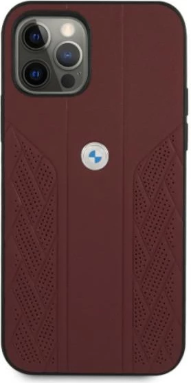 Ovitek za telefon BMW BMHCP12MRSPPR za iPhone 12/12 Pro 6,1", eko usnje, rdeč