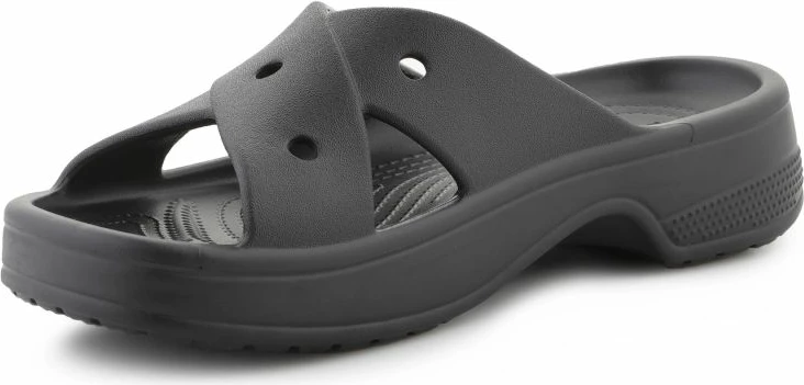 Sandali z izrazitvi trakovi, Crocs, ženski, črni