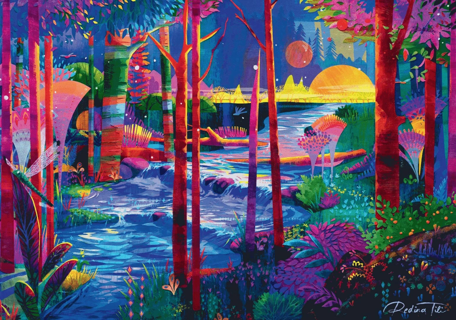 Sestavljanka z umetniškim motivom Redina Tili, Cenega Publishing Good Loot, 1000 delov