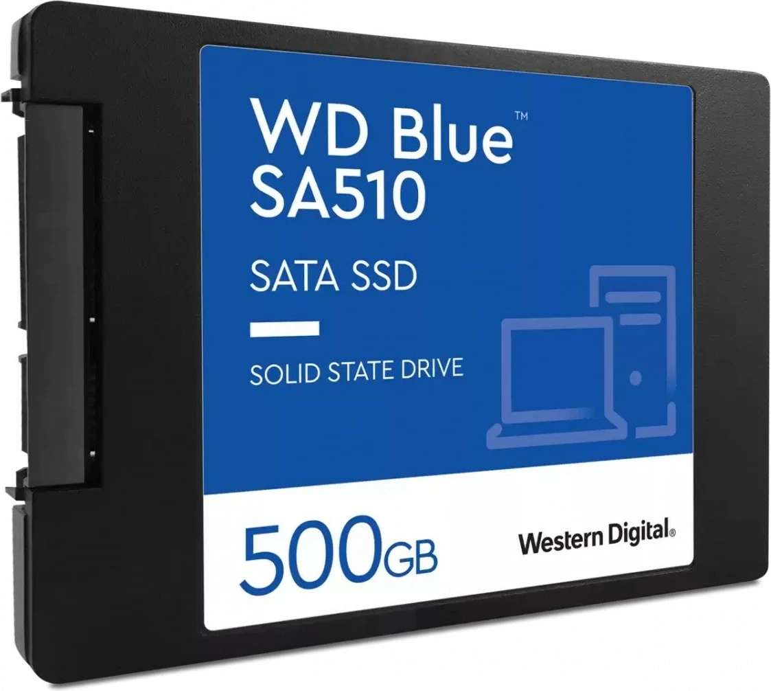 SSD 500 GB, 2,5-palčni, SATA, črn, Western Digital WD Blue SA510