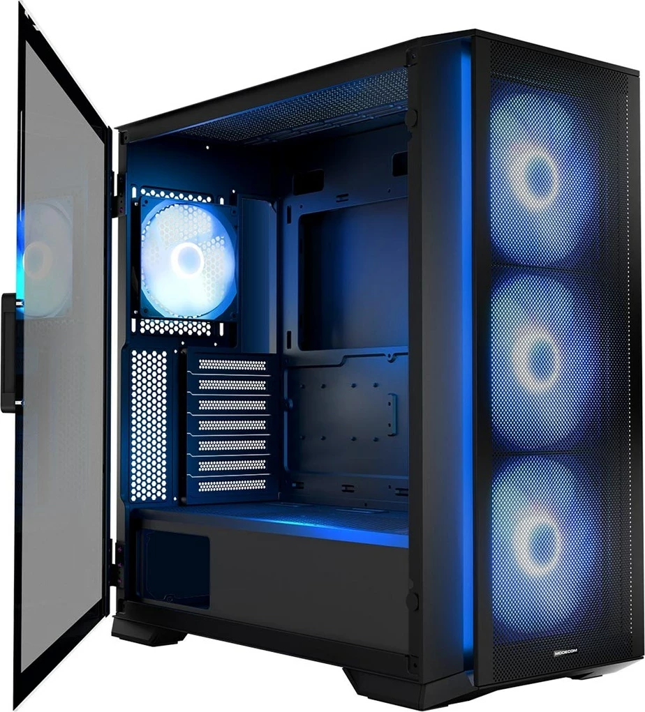 Ohišje MODECOM HORIZON ARGB Flow MIDI USB 3.0 x2 CYPE-C, črno