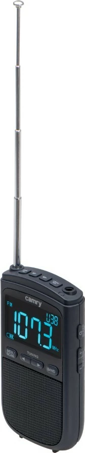 Prenosen radio Camry CR1905, FM/AM, LCD zaslon, USB-C, črn